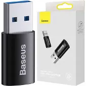 Baseus : Mini Adapter USB-C - Zwart
