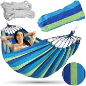 EHokery XXL Dubbele Hangmat 200kg - Comfortabel en Duurzaam Tuinmeubel