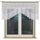 Markizeta Malwina - Jacquard Gordijn - 310x80 cm - Wit