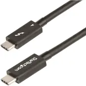 StarTech.com 50cm Thunderbolt 4 Kabel, 40Gbps, 100W PD, 4K/8K Video, Intel-Certified Thunderbolt Kabel, Compatibel met USB4/Thunderbolt 3/USB 3.2/USB Type-C/DisplayPort