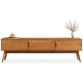 Idimex Lowboard TIVOLI van massief hout 180 cm – eiken afwerking
