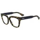 Moschino MOS660 54/15/140 Havana blauwe Acetaat monturen VROUW MOS660