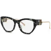 Philipp Plein Bril VPP123M 54/19/140 Nero gemarmerd Acetaat VROUW VPP123M