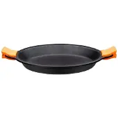 BRA Efficient - Paella Pan, 40 cm, Gietaluminium met Teflon Platinum Plus Antiaanbaklaag zonder PFOA, Handgrepen in