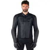 Alpinestars Faster V3 Leren combi-jack Zwart 48, Mannen