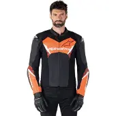 Alpinestars Faster V3 Motorfiets leren jas Maat