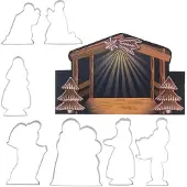 Orion Stalen koekjesvormpjes voor Kerstmis, 12 cm, 7 stuks.