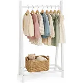 Atmosphera Kinderkledingroede - Wit, 115 cm