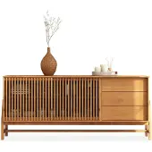 Idimex ADAMO-dressoir 175 cm van massief hout – eiken afwerking