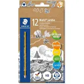 Staedtler Box 12 Triangular Pencils Jumbo Triplus Grijs Kinderen