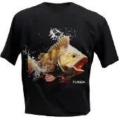 Fladen T-Shirt Perch Hunter XXL - Vis Shirt