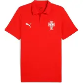 Puma Portugal Football Essentials Short Sleeve Polo Rood XL Man