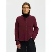 Selected Wolmix Vest Dames Rood XL
