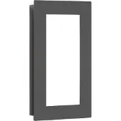 LCD LED-wandlamp buiten 3008, alu / grijs / zink, Roestvrij staal, Modern, LED wandlamp buiten