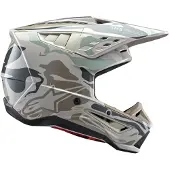 Alpinestars S-M5 Mineral Helm Ece 22.06 Warmgrijs Celadon Groen Glanzend Maat L