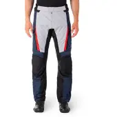 Alpinestars ST-1, waterdichte stoffen broek ,Donkerblauw/Zwart/Lichtgrijs/Rood ,S