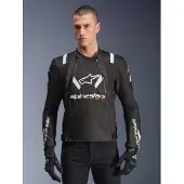Alpinestars T-Stunt Air textieljas Zwart/Wit 2XL, Mannen