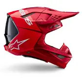 Alpinestars S-M10 Flood, motorcrosshelm ,Neon-Rood/Rood/Wit ,L
