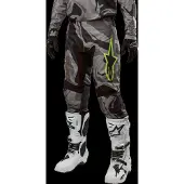 Alpinestars Racer Tactical Crossbroek Grijs/Camouflage/Zwart/Neon 30, Mannen