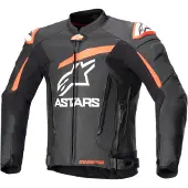 Alpinestars GP Plus V4 Leren Jas Zwart Rood Fluo Wit Maat 52