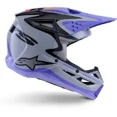 Alpinestars S-M3 Jettson Crosshelm Grijs/Lila L unisex