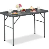 B2X Ronde tuintafel met een rotanlook