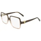 Ferragamo Bril - - SF3058 - Transparant bruin verloop - Acetaat - Maat 56/15/145