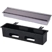 Pluggit PluggLine Design-afdekking Slot Set-Afvoer, EVBP10S