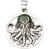 MOOYE ® - Collectie Zilveren Cthulhu fantasie octopus kettinghanger