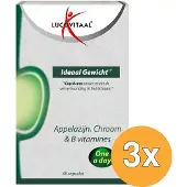 Lucovitaal 3x Ideaal Gewicht Appelazijn (48 capules)
