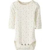 Lil´ Atelier Rompertje/body 'NBFGago' geel / donkergroen / rosa / wit
