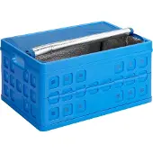 Sunware Square Vouwkrat 46L - Met koeltas - Blauw