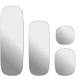 Muuto Framed spiegel Grey-clear, 150x50 cm
