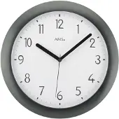 AMS Zendergestuurde wandklok F5845