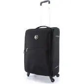 Elle Mode Zachte Reiskoffer 60 cm - Medium - Zwart - Zwart / Medium
