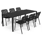 Zuiver diningset Vondel zwart