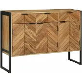 vidaXL Dressoir 100 x 30 x 75 cm Massief acaciahout