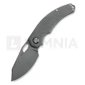 Kunwu Knives Padre - Stonewashed - Titanium vouwmes, Diamond Texture