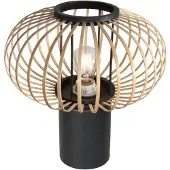 Anne Light & Home Tafellamp Bloeba, zwart, Woon-/ Eetkamer, metaal, Tafellamp