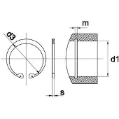 Kobout Borgring Din472 62X2Mm V Boring - 10 Stuks