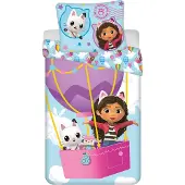 Gabby's Dollhouse Dekbedovertrek luchtballon - 140 x 200 cm - Katoen
