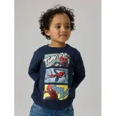 Name it Shirt 'NMMJARL SPIDER' navy / lichtblauw / geel / vuurrood