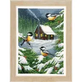 Vervaco - Telpakket kit - Wintertafereel - PN-0158317 - Borduren - Borduurpakket - Borduurpakket volwassenen