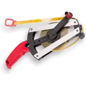 Bmi Meetband met frame | lengte 30 m bandbreedte 13 mm | B EG II | aluminium geel stalen rolbandmaat | 1 stuk - 305034030BF
