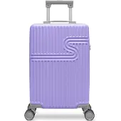 Bhppy Handbagage koffer 55x34x20 cm - Reiskoffer handbagage - TSA slot - 28L - Signature koffer Bright Lavender