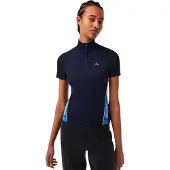 Lacoste Heren Ritssluiting Polo Shirt (Marineblauw)