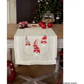 Vervaco - Loper kit - Kerst - Kerstkaboutertjes - PN-0155966 - Borduren - Borduurpakket - Borduurpakket volwassenen - Borduurpakket kind