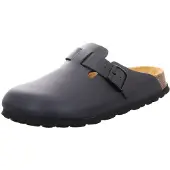 Natural Sense dames pantoffels klomp leer blauw 1152540