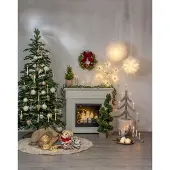 Star Trading kandelaar Pagod, beige, hout, 7-vlam, 79cm