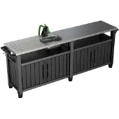Keter Unity Chef buitenkeuken, 415 liter, grafietkleur, artikelnummer 249459